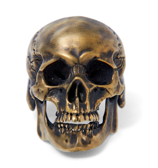 BOFP-277BR/The skull ring BRASS
